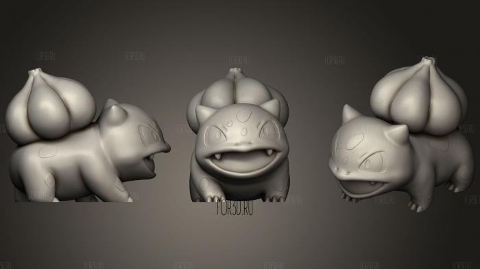Bulbasaur(Pokemon) 3d stl модель для ЧПУ